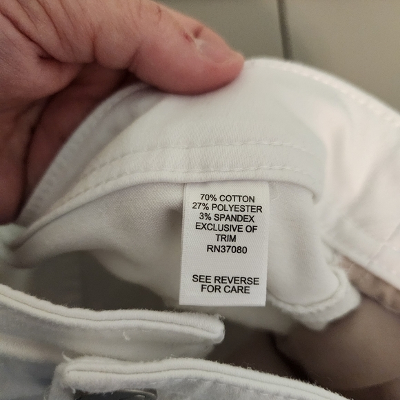 C Est 1946 White Denim Jean Capris, sz 18 - Picture 7 of 9